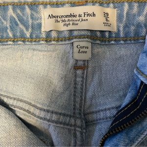 Abercrombie curve love high rise jeans size 29 no rips